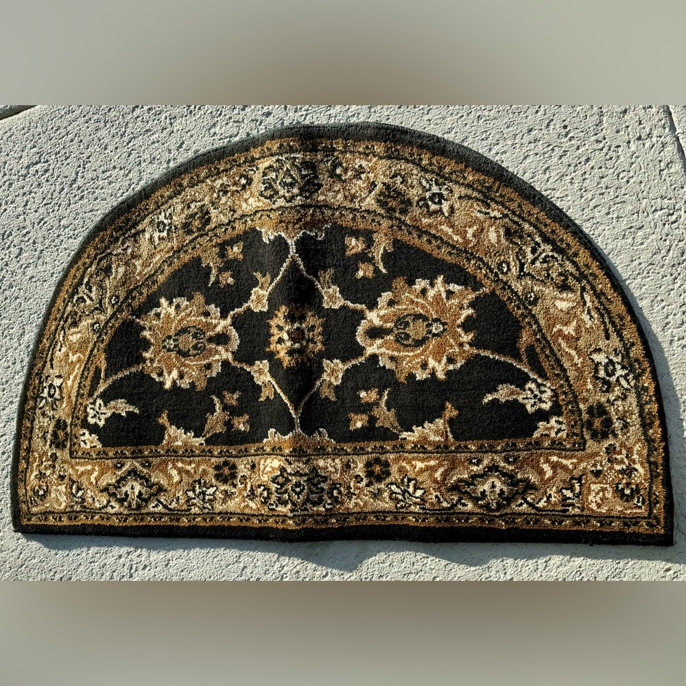 JWG Fire Rug (For in front of hearth). 5487 in Vienna Jet Black.